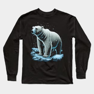 Polar Bear In The Snow Long Sleeve T-Shirt